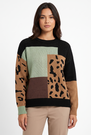 Women's Everyday Relaxed Knit Sweater in Black