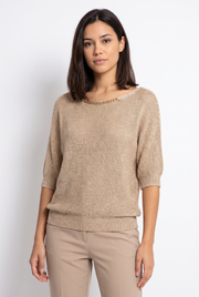 Women's Simple Knit Layering Sweater in Green