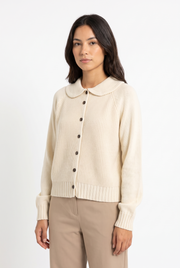 Women's Soft Knit Winter Cardigan in Cream